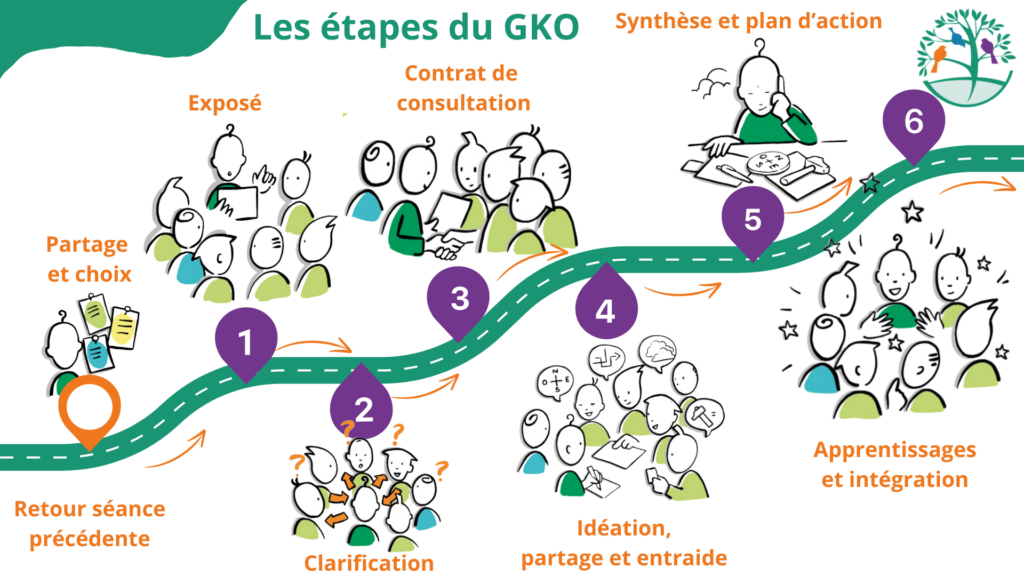 GKO-Intelligence-collective-groupe de codéveloppement-Etape-du-GKO-Sinapi Coaching